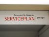 Innenschild vom Serviceplan in Mnchen