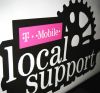 Formtransparentes Schild von T- Mobile in Mnchen Innen von 089 Werbung