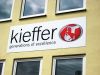 Schild in Mnchen von Kieffer 
aus Dibond und mit Digitaldruck beklebt 
von 089 Werbung 