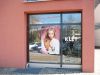 Fensterbeschriftung fr den Friseur in Mnchen